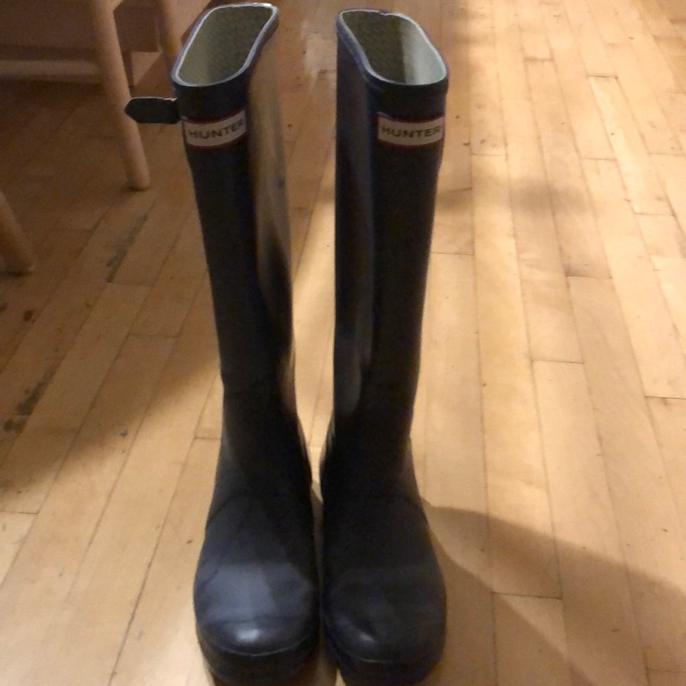 Hunter purple tall boots